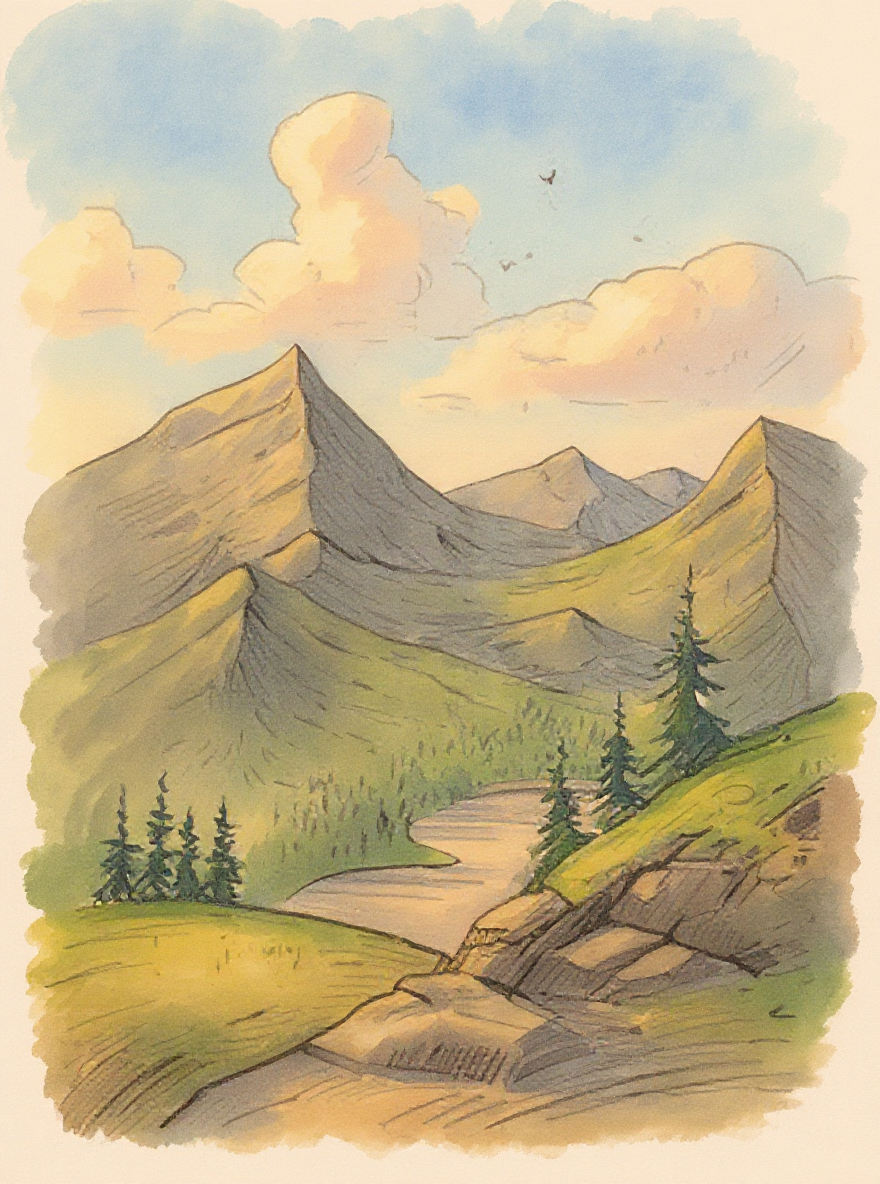 Vibrant Sunset Vista